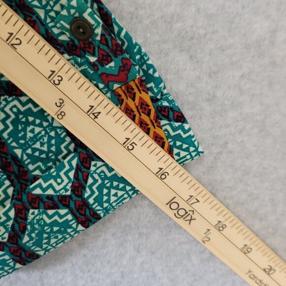 New Directions Womens Casual Blouse Top Size L Multicolor Aztec NWT - Picture 12 of 14